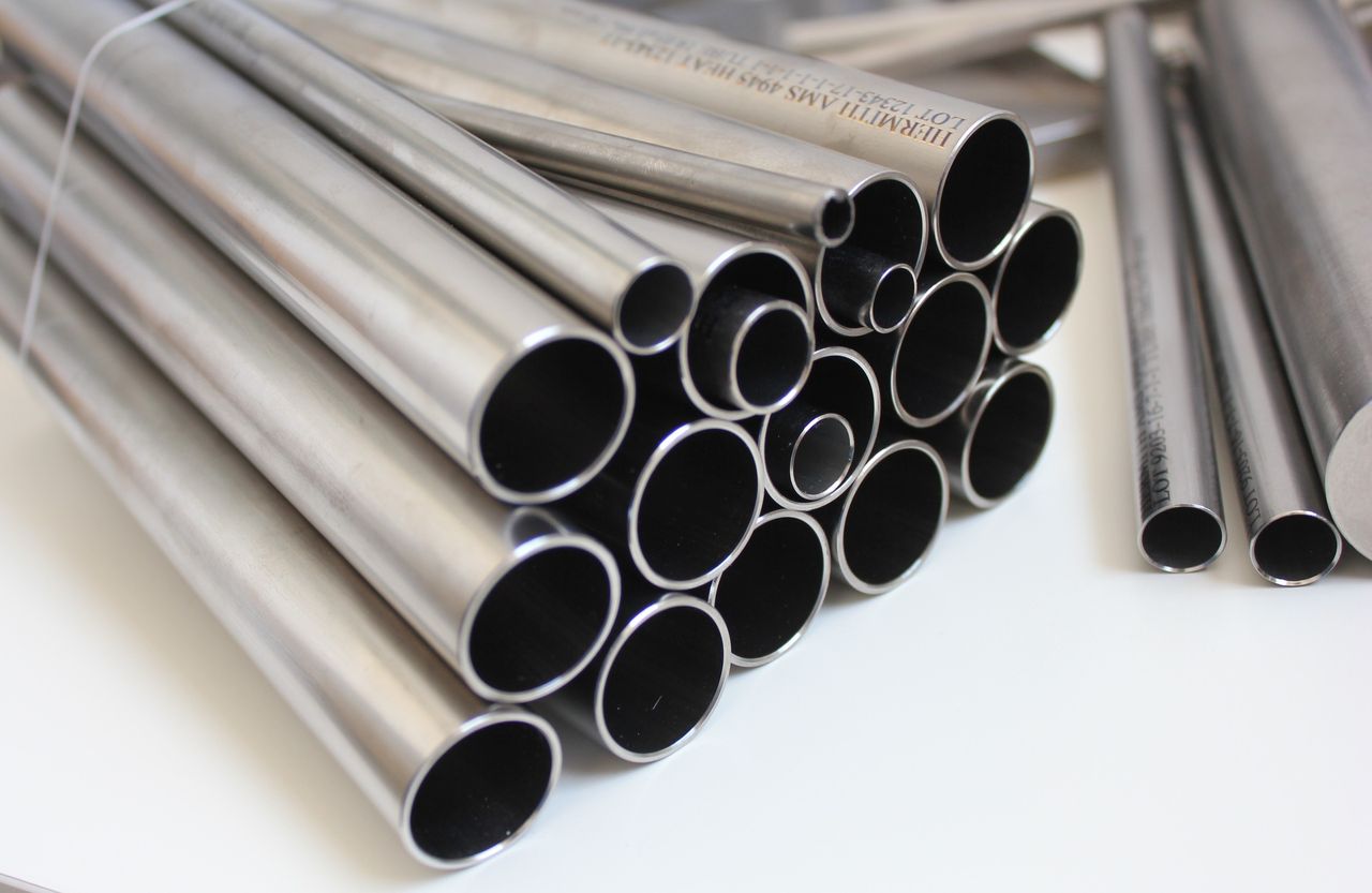Stack of seamless titanium tubes